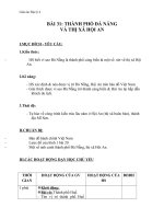 Giáo án địa lý 4 bài 31 thành phố đà nẵng 