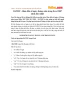 Hàm đếm số ngày, tháng, năm trong Excel 2007 2010 2013 2003