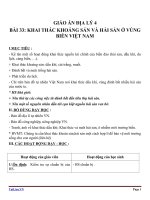 Giáo án địa lý 4 bài 33 khai thác khoáng sản và hải sản ở vùng biển việt nam 2 