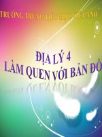 Bài giảng địa lý 4 bài 1 làm quen với bản đồ 2 