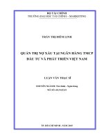 quản trị nợ xấu tại ngân hàng thương mại cổ phần đầu tư và phát triển việt nam 