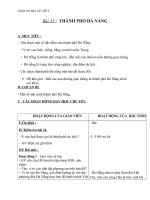 Giáo án địa lý 4 bài 31 thành phố đà nẵng 2 