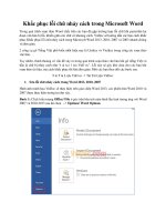 Khắc phục lỗi chữ nhảy cách trong Microsoft Word