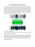 6 cách tăng thời lượng pin cho iPhone 6