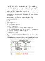 Excel - Hàm Round, hàm làm tròn số, ví dụ và cách dùng