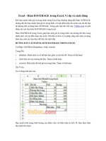 Excel - Hàm DAVERAGE trong Excel, Ví dụ và cách dùng