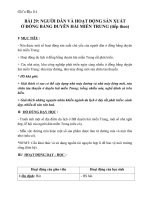 Giáo án địa lý 4 bài 29 người dân và hoạt động sản xuất ở đồng bằng duyên hải miền trung (TT) 1 