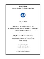 quản trị rủi ro lãi suất tại ngân hàng thương mại cổ phần xuất nhập khẩu việt nam chi nhánh huế 