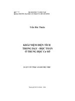 Khái niệm diện tích trong dạy học môn toán học ở trung học cơ sở 