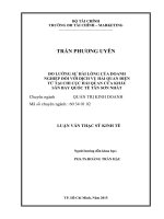 đo lường sự hài lòng của doanh nghiệp đối với dịch vụ hải quan điện tử tại chi cục hải quan cửa khẩu sân bay quốc tế tân sơn nhất 