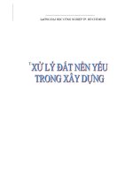 xử lý đất nền yêu trong xây dựng 