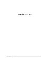 BÀI GIẢNG máy điện i
