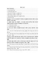 đảng bộ huyện tiên lãng lãnh đạo quá trình chuyền dịch cơ cấu kinh tế nông nghiệp trong những năm 1996 2005 