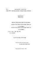 Phương thức sóng phi thuyến bị nhiễu xấp xỉ tuyến tính và dáng điệu tiệm cận của nghiệm 