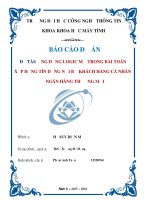 Ứng dụng logic mờ trong bài toán xếp hạng tín dụng nội bộ khách hàng ngân hàng thương mại