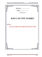 Đồ án môn học An toàn thông tin trên mạng máy tính