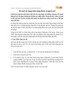 10 cách sử dụng tính năng Paste trong Excel