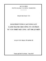 giải pháp nâng cao năng lực cạnh tranh cho công ty cổ phần tư vấn thiết kế cảng, kỹ thuật biển 