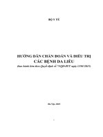 Hướng dẫn chẩn đoán và điều trị bệnh về da liễu