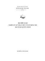 Nghiên cứu kỹ thuật thủy vân số trong việc bảo vệ bản quyền ảnh số 