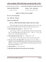 Đề tài:Thiết kế phần điện trong nhà máy điện