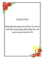 Đảng lãnh đạo phong trào thi đua yêu nước ở miền Bắc trong kháng chiến chống Mỹ, cứu nước từ năm 1961 đến 1975