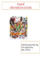 Tiểu luận công nghệ sản xuất thực phẩm đồ uống công nghệ sản xuất bia