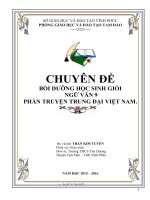 BỒI DƯỠNG HỌC SINH GIỎI  NGỮ VĂN 9 PHẦN TRUYỆN TRUNG ĐẠI VIỆT NAM