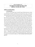 Vai trò của làng xã Việt Nam trong vấn đề giữ nước