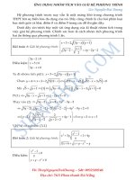 Hệ Phương Trình có lời giải  ôn thi THPTQG môn Toán 2016