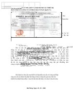 Phân tích thiết kế hệ thống quản lý mua,bán và bảo hành các thiết bị máy tính 