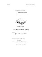 Phân tích thiết kế hệ thống quản lý hồ sơ địa chính 