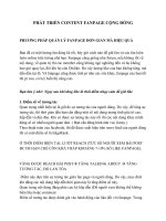 Phát triển content fanpage cộng đồng