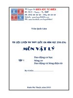 Tài liệu luyện thi 2016 dao động điện từ