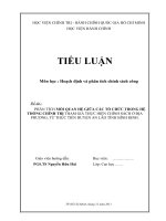 PHÂN TÍCH MỐI QUAN HỆ GIỮA CÁC TỔ CHỨC TRONG HỆ THỐNG CHÍNH TRỊ THAM GIA THỰC HIỆN CHÍNH SÁCH Ở ĐỊA PHƯƠNG, TỪ THỰC TIỂN HUYỆN AN LÃO TỈNH BÌNH ĐỊNH