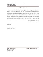 Luận văn: Tổ chức công tác kế toán tập hợp chi phí sản xuất và tính giá thành sản phẩm tại Công ty TNHH xây dựng Quang Huy