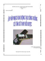 Lắp ráp mạch dao động tạo sóng vuông có tần số thay đổi được 