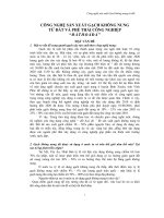 Công nghệ sản xuất gạch không nung từ đất và các chất phế thải công nghiệp 