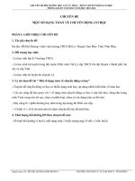 MỘT SỐ DẠNG TOÁN VỀ CHUYỂN ĐỘNG CƠ HỌC