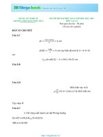 Đề thi thử đh môn vật lý lần 1 khối a, b (2014) THPT đặng thúc hứa, nghệ an 