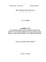 các ph-ơng pháp giám sát kênh truyền vô tuyến và ứng dụng trong quản lý chất l-ợng dịch vụ cho mạng di động các thế hệ tiếp theo