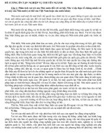 ĐỀ CƯƠNG ÔN TẬP: NGHIỆP VỤ CHUYÊN NGÀNH