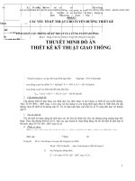 Thiết kế kỹ thuật giao thông đường d6, xã vĩnh lộc 2, huyện bình chánh, TP hồ chí minh 