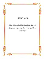 Đảng lãnh đạo xây dựng giai cấp công nhân trong giai đoạn hiện nay