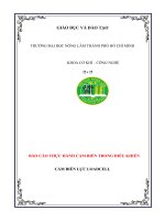 Báo cáo thực hành cảm biến trong điều khiển cảm biến lực loadcell