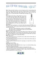 Bài tập học sinh giỏi vật lý lớp 7
