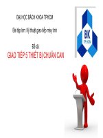 Đề tài GIAO TIẾP 5 THIẾT bị CHUẨN CAN
