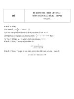 Đề kiểm tra 1 tiết môn toán lớp 12 phần giải tích chương 1 đề 120 