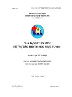 Xây dựng phần mềm hỗ trợ đào tạo tin học trực tuyến 