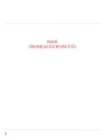 Bài giảng công nghệ sản xuất thực phẩm đồ uống từ sữa